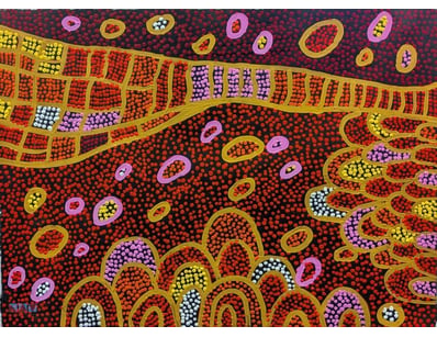 JANNIE NANINURRA BROWN (1966~)

Acrylic On Linen

...
