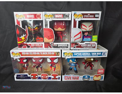 MARVEL FUNKO POP COLLECTION - RED GOBLIN, DAREDEVI...