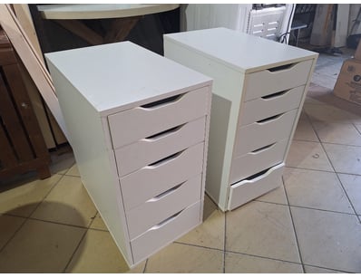 Pair Of Drawers, Timber Style, White Finish 

Dime...