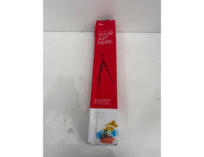 Born Aluminium Field Easel in red packaging. This ...