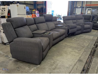 Premium multi-seat reclining home theatre lounge s...
