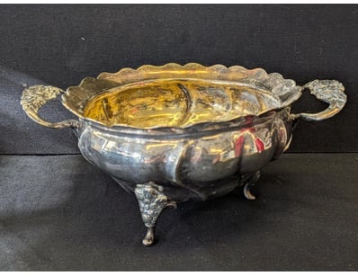 21769 NEILS PIHL SILVER PLATED ORNAMENTAL FOOTED S...