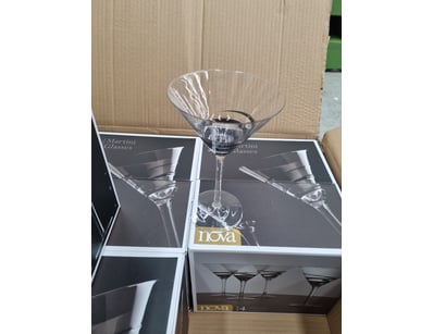 RRP: $480 BOX LOT - 6 sets of 4 Nova Webb Martini ...