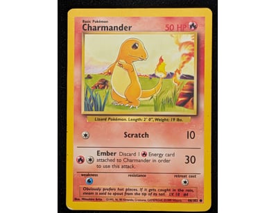 CHARMNDER POKÉMON TRADING CARD - BASE SET #46/102...