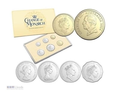2024 CHANGE OF MONARCH RAM MINT YEAR SET CHARLES Q...