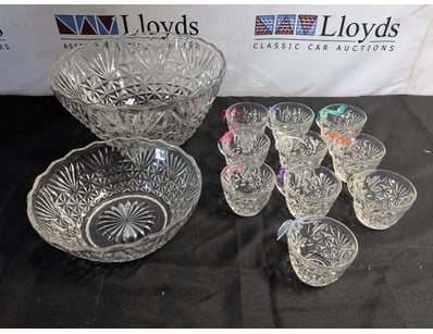 COLLECTION OF GLASSWARE

Includes Two Bowls And ...
