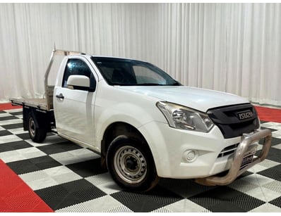 <b>2019 Isuzu D-MAX Single Cab Utility - White - 1...