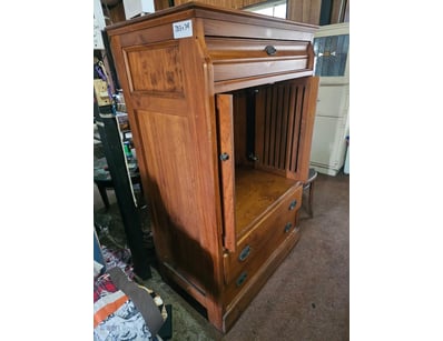Rustic Entertainment Armoire, Timber, Lexington St...