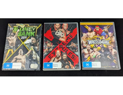 THREE WWE DVDS

Items Untested

997485+9



