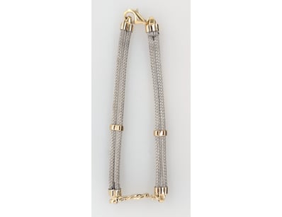 9CT YELLOW GOLD AND STEEL BRACELET


583010+75...