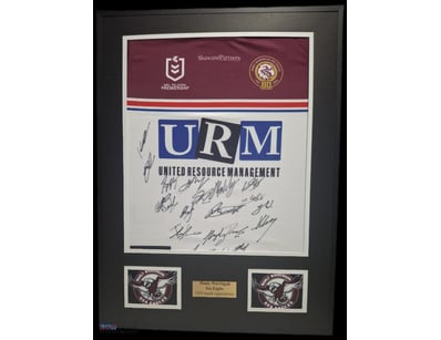 MANLY SEAEAGLES 2026 SQUAD SIGNED & FRAMED JERSEY
...