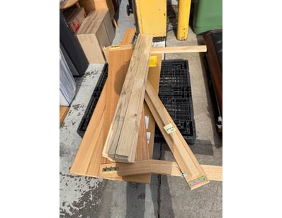 RRP $2349 Queen Bed Frame, Natural Wood type, silv...