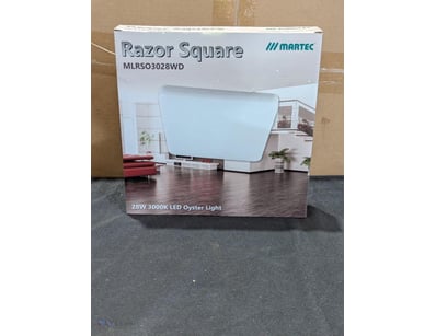 RRP $519.60 BULK LOT - x 4 Martec Razor Square LED...