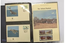 538 · WWF STAMP AND COVER COLLECTON LOTS OF ANIMALS IN