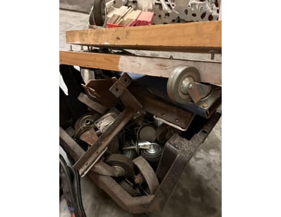 Tub of Assorted Castor Wheels — Mixed Sizes Tub of...