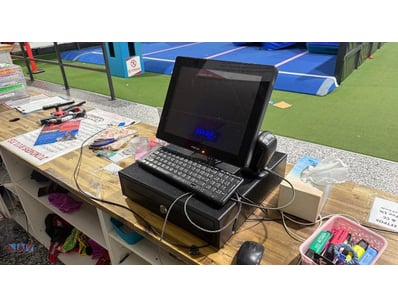 <b>POS Touch Screen Register System with Cash Till...
