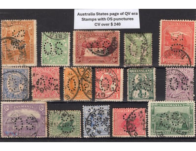 Australia States Stockcard Of Queen Victoria Era S...