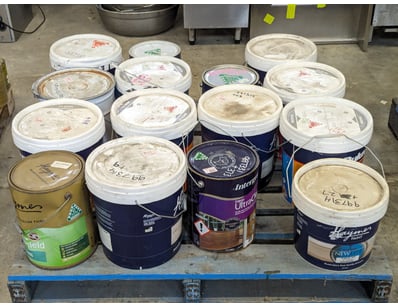 Pallet Lot of paint, brands include Haymes, Interg...