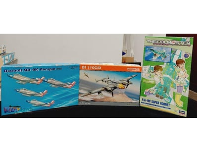 VINTAGE AIRCRAFT MODEL KIT COLLECTION - THREE 1/72...
