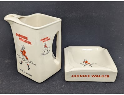 JOHNNIE WALKER SCOTCH WHISKY CERAMIC PROMOTIONAL W...