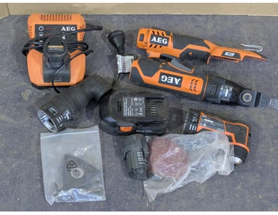 AEG tools, includes batteries and skins 

Sold a...
