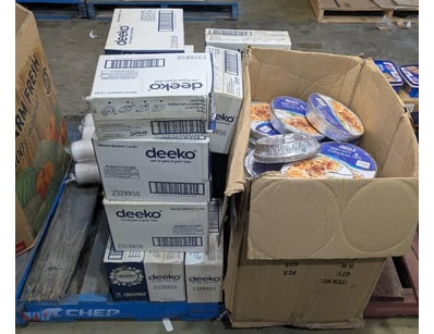 Bulk lot of disposable catering supplies including...