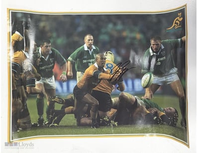 GEORGE GREGON HAND SIGNED AUSTRALIAN WALLABIES RUG...