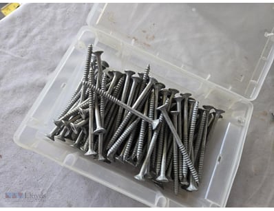Galvonized Screws,  Around 50 Pieces