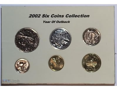 2002  SIX COINS COLLECTION  YEAR OF OUTBACK  

Con...