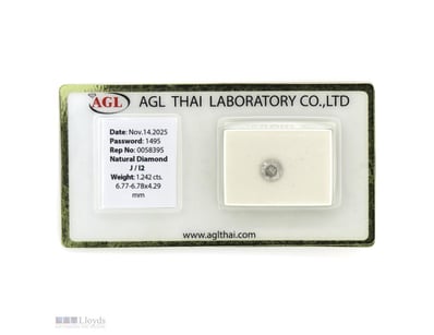 1.242CT CERTIFIED, NATURAL DIAMOND     

Round Bri...