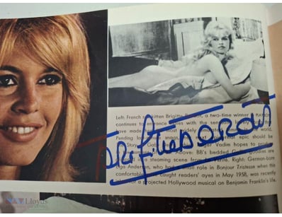ORIGINAL 1962 PLAYBOY MAGAZINE PERSONALLY SIGNED B...