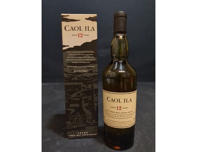 Caol Ila Aged 12 Years Single Malt Scotch Whisky, ...