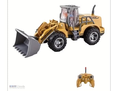 Remote-Controlled Engineering Wheel Loader Truck w...