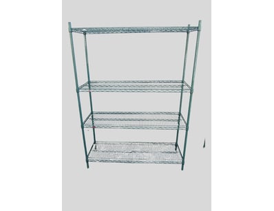 Green Wire Rack  1360mm L x 1900mm H x 450mm D

