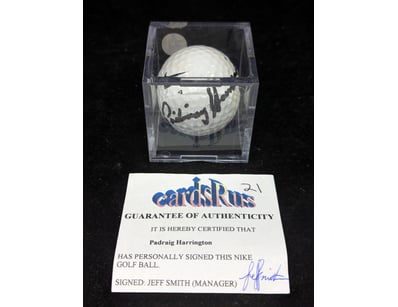 PADRAIG HARRINGTON SIGNED GOLF BALL

Condition: ...
