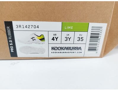 Kookaburra Pro 50 Rubber cricket shoes in Lime col...