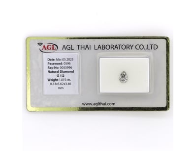 1.015CT CERTIFIED, NATURAL DIAMOND     

Pear Bril...