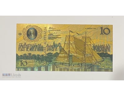AUSTRALIA 1988 $10 DOLLAR  24K GOLD PLATED-AUSTRAL...