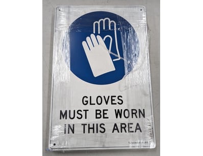 Collection of workplace safety signs, sign size: 4...