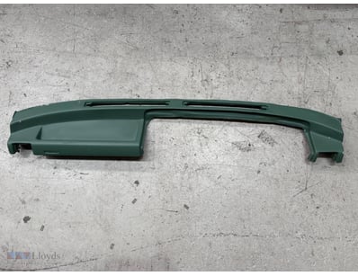 Vintage car dashboard pad assembly in forest green...