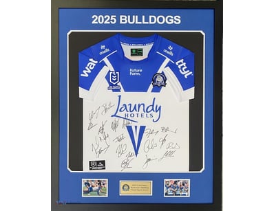 2025 CANTERBAURY-BANKSTOWN BULLDOGS PERSONALLY SIG...