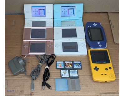 NINTENDO GAMEBOY COLOR, GAMEBOY ADVANCE, 4X DS LIT...