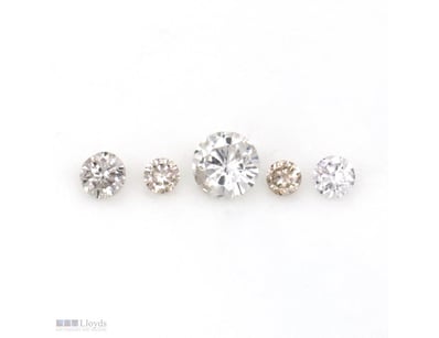 0.11CT TDW X 5, NATURAL FANCY PINK DIAMONDS     

...
