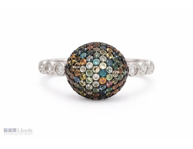 NATURAL SRI LANKAN SAPPHIRE RING ON 925 SILVER - W...