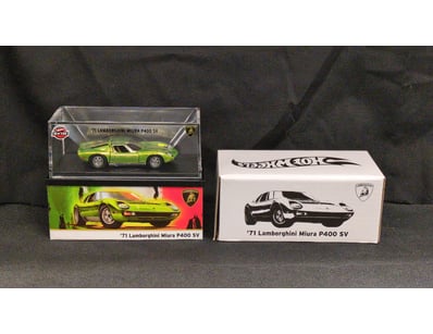 '71 LAMBORGHINI MIURA P400 SV RED LINE DIE-CAST MO...