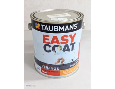 Paint, Taubmans, Interior Ceilings, Flat, White, 2...