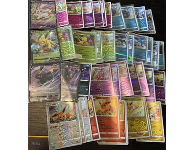 EEVEE EVOLUTION POKÉMON CARDS INCLUDING RARES, V, ...