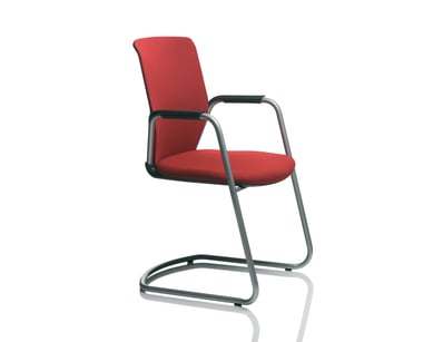 Flokk Hag Futu Communication Chairs, Red seats wit...