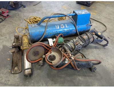 Assorted Tools, Welder Mate, Grinders, Lights & mo...