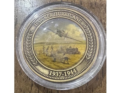 1937-1944 HAWKER HURRICANE HERO OF SKY MEDALLION S...